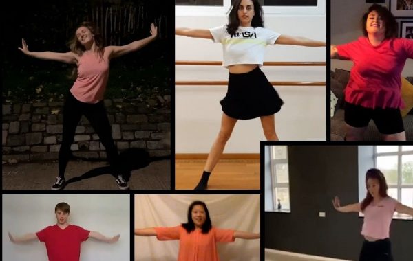 Montage of different dancers standing in a 'T' pose