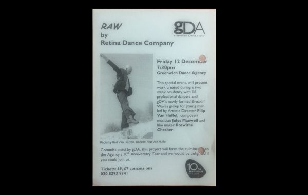 30 years in pictures: RAW by Retina Dance Company