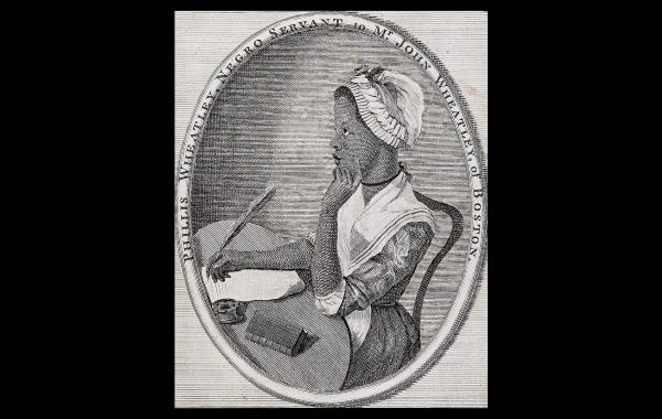 Family Story Walks: Phillis Wheatley. A drawing of poet and former enslaved person, Phillis Wheatley